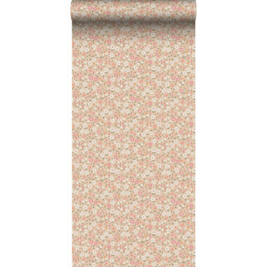 ESTAhome behang - bloemetjes - roze, groen en wit - 50 x 900 cm - 139469 product