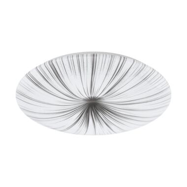 EGLO Nieves Wandlamp/Plafondlamp - LED - Ø 51 cm - Wit/Zilver product