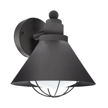 EGLO Vintage Barrosela - Buitenverlichting - Wandlamp - 1 Lichts - Zwart product