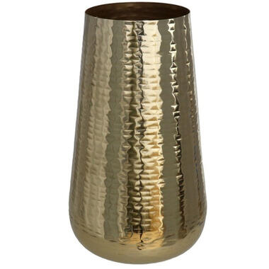 Gerim Vaas - goudkleurig - metallic - metaal - relief - 16 x 30 cm product