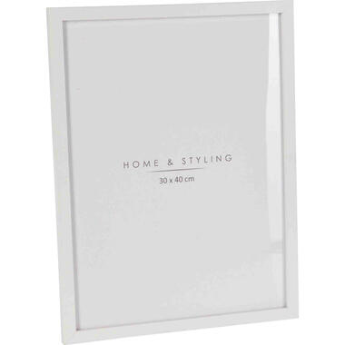 Home & Styling Fotolijst - kunststof - wit - voor een foto van 30 x 40 cm product