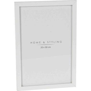Home & Styling Fotolijst - kunststof - wit - voor een foto van 20 x 30 cm product
