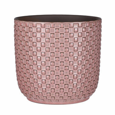 Mica Decorations Plantenpot - keramiek - roze - 17 x 16 cm product