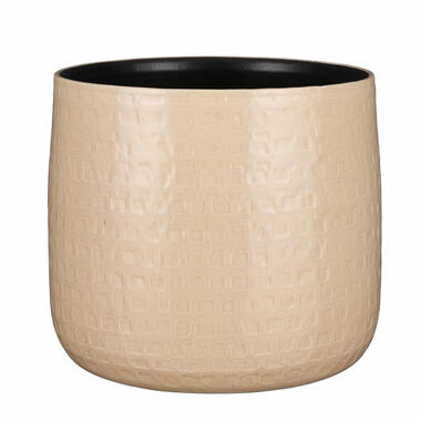 Mica Decorations Plantenpot - beige - keramiek - 28 x 23 cm product