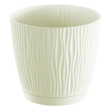 Prosperplast Plantenpot - kunststof - creme wit - D28 x H26 cm product