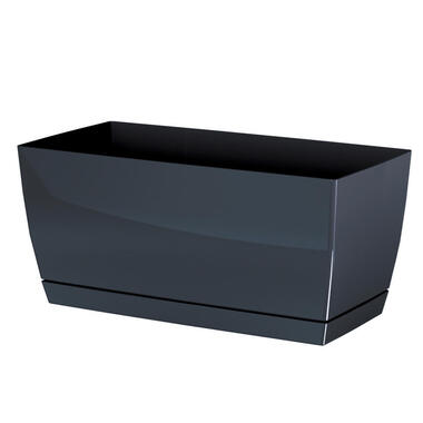 Prosperplast plantenpot - kunststof - antraciet - 29 x 14 x 14 cm product