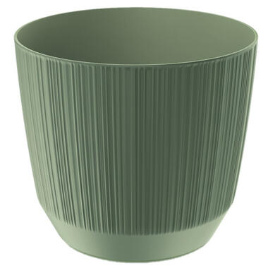 Prosperplast Plantenpot - stripe - olijfgroen - D20xH17 cm product