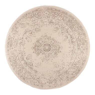 Interieur05 rond vloerkleed Keshan zand/beige - 240 x 240 cm product