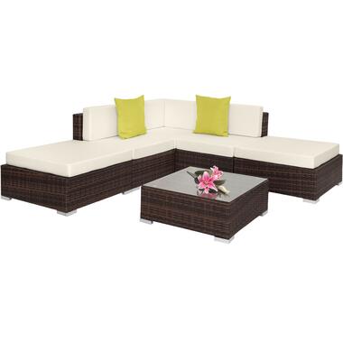 tectake - loungeset Parijs - bruin product