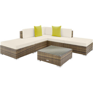 tectake - Loungeset Parijs - wicker - naturel product