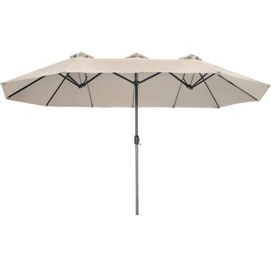 tectake - Dubbele parasol Silia - terrasparasol - beige product