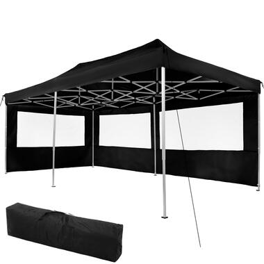 tectake® Paviljoen 3x6 m - Opvouwbaar en Waterdicht - Zwart product