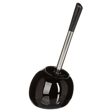 5five Toiletborstel met houder - glans zwart - keramiek - 36 cm product