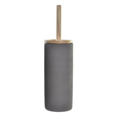 Items Toiletborstel - luxe houder - polystone - grijs - 38 x 10 cm product