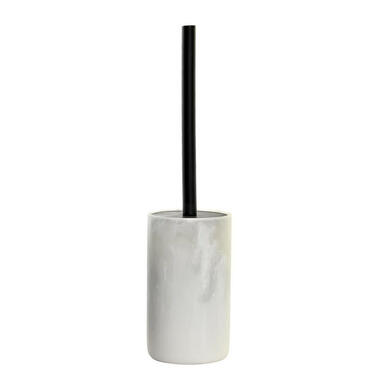 Items - Toiletborstel - marmer - wit - polystone - 38 x 10 cm product