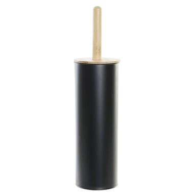 Items Toiletborstel met houder - zwart metaal - 38 cm - wc borstels product