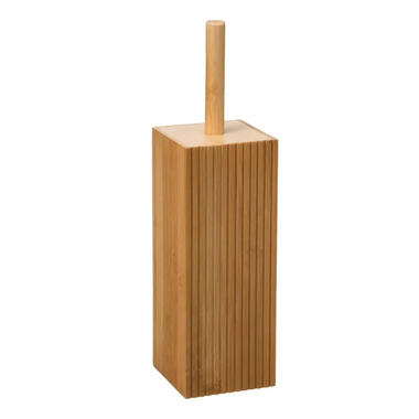 5five Toiletborstel met houder - rechthoekig - bamboe - 37 cm product