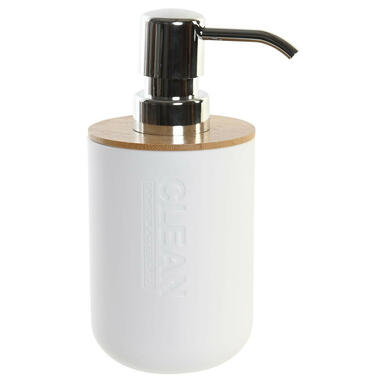 Items Zeeppompje/dispenser - Bamboe - ivoor wit - 9 x 15 cm product