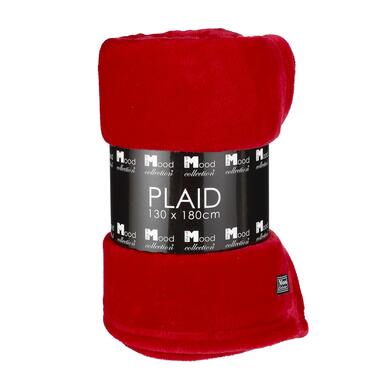 In The Mood Collection Famke Fleece Plaid - 180 x 130 cm - Rood product