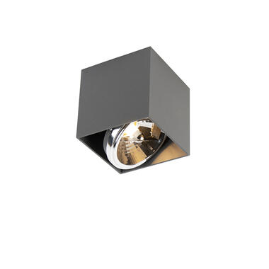 QAZQA Design spot vierkant 1-lichts grijs incl. 1 x G9 - Box product