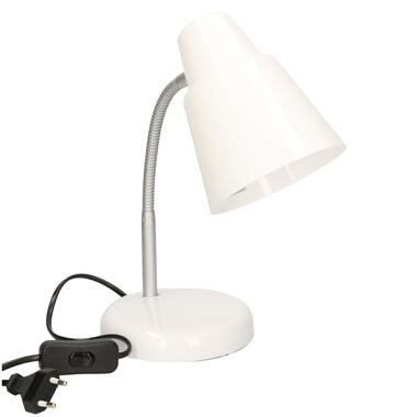 Gerim Bureaulamp - wit - 14 x 34 cm - 40 watt - buigbaar product