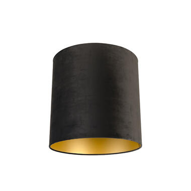 QAZQA lampkappen Cilinder Velours zwart product