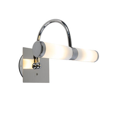QAZQA Klassieke badkamer wandlamp chroom IP44 2-lichts - Bath Arc product