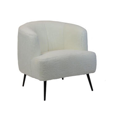 Teddy fauteuil Charlotte wit - Stof - Wit product