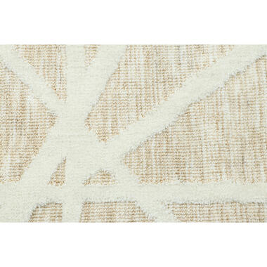 Virus Roest Nauw Vloerkleed Sevilla - wit/oudroze - 160x230 cm | Leen Bakker
