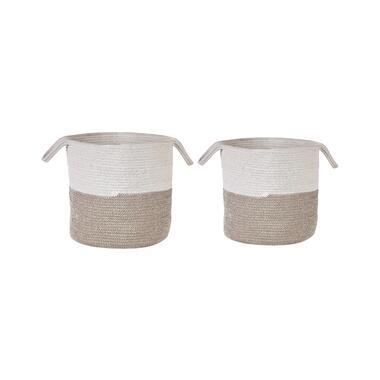 PAZHA - Mand set van 2 - Beige - Katoen product