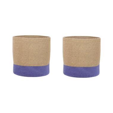 BULANIK - Mand set van 2 - Beige - Jute product