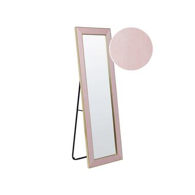Beliani Staande spiegel LAUTREC - Roze fluweel product