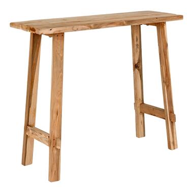 Sidetable Teakhout Naturel - 90x30x80cm - Landelijke Stijl product