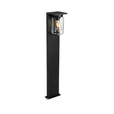 QAZQA Modern staande buitenlamp zwart 90 cm IP54 - Marshall product