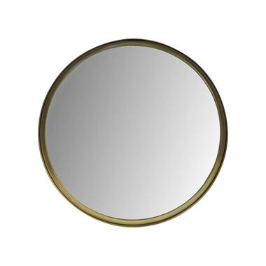 Wandspiegel Fletcher Rond - ø40 - antique gold - Metaal/glas product