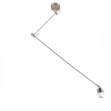 QAZQA Hanglamp staal zonder kap verstelbaar - Blitz I