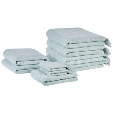 ATIU - Handdoek set van 9 - Groen - Katoen product
