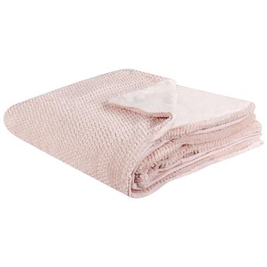 Beliani Plaid BJAS - Roze polyester product