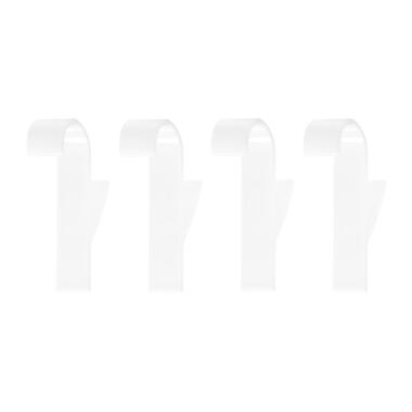 QUVIO Handdoekhouder plastic haakje - set van 4 - Wit product