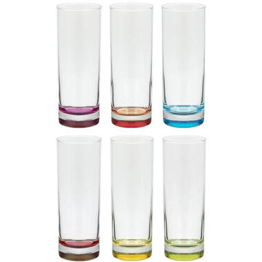 Secret de Gourmet Longdrink glazen - 6 st - Colori - 310 ml product