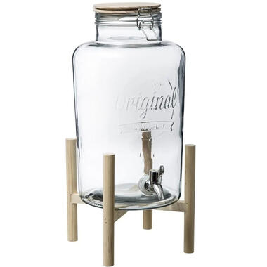 Excellent Houseware Dranksdispenser/limonadetap - glas - 8 liter product