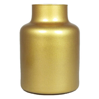 Floran Vaas - apotheker model - mat goud glas - H20 x D15 cm product