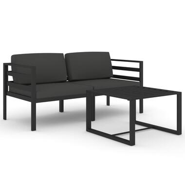 vidaXL - Loungeset - Antraciet - Aluminium product