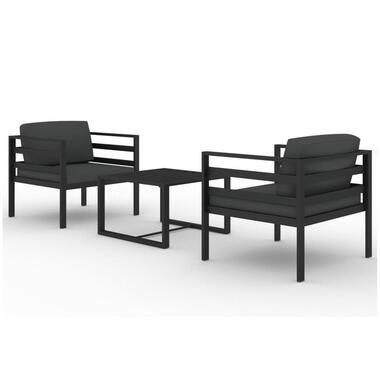 vidaXL - Loungeset - Antraciet - Aluminium product