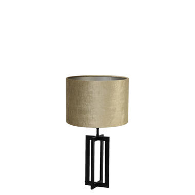 Tafellamp Mace/Gemstone - Zwart/Brons - Ø30x56cm product