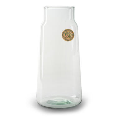 Jodeco bloemenvaas - Eco glas transparant - H30 x D14,5 cm product