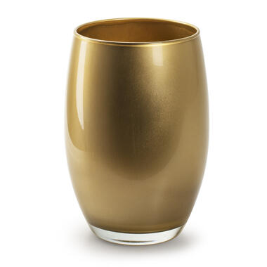 Jodeco Bloemenvaas Galileo - goud kleurig glas - H20 x D14 cm product