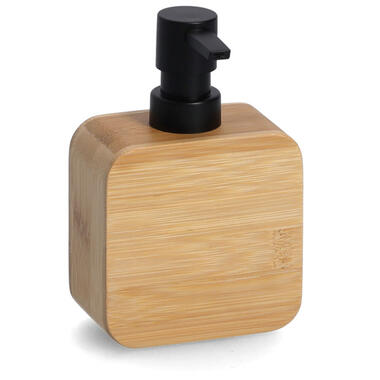Zeller Zeeppompje/dispenser - luxe kwaliteit bamboe hout - 15 cm product