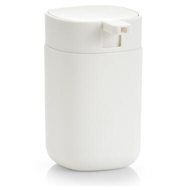 Zeller Zeeppompje/dispenser - kunststof - wit - 12 cm - modern product