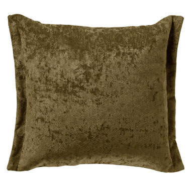 LEWIS - Kussenhoes velours 45x45 cm Military Olive - groen product
